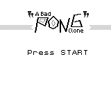 A Bad Pong Clone, press Start